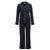 Aphrodite Womens Black Velvet Pajamas - Front | Bown of London