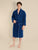 Men's Navy Towelling Bathrobe - Phoenix