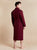 Lightweight Men's Bathrobe model photo back - Tosca Red | Bown of London