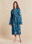 Lightweight Women's Bathrobe model photo front - Ocean Treasure | Bown of London