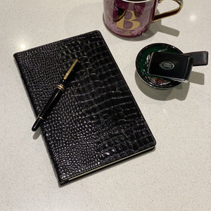 Crocodile Leather Notebook