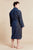 Agean Men's Patterned Bathrobe - Model Back | Bown of London