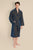 Agean Men's Patterned Bathrobe - Model Front | Bown of London