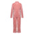 Athena Womens Pink Velvet Pajamas - Back | Bown of London