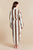 Chicago Striped Womens Bathrobe - Model Back | Bown of London