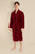 Earl Claret Men's Bathrobe - Model Front | Bown of London