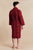 Highland Men's Tartan Bathrobe - Model Back | Bown of London