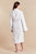 Oceania Pale Pink Womens Bathrobe - Model Back | Bown of London