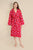 Pink Diamond Womens Bathrobe - Model Front | Bown of London