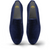 Velvet Loafer/Slipper Shoe Plain Navy Blue